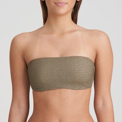 Tinjis strapless mousse top A-D golden olive