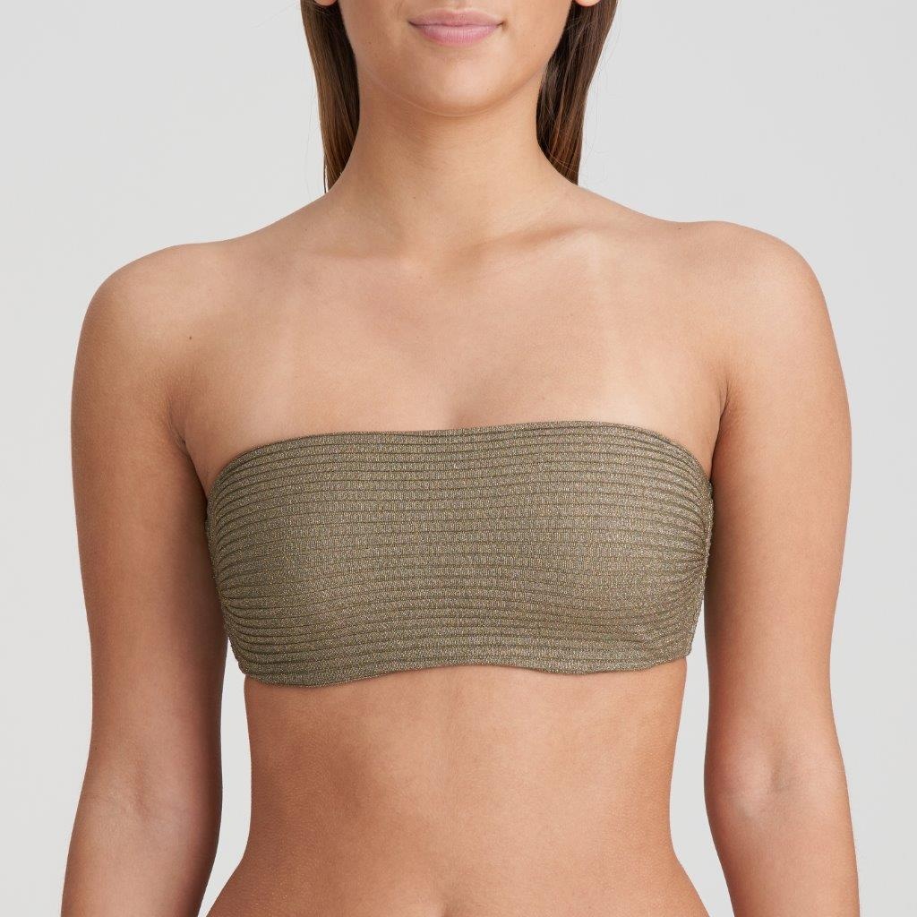 Marie Jo SWIM Marie Jo Swim Tinjis strapless mousse top A-D golden olive