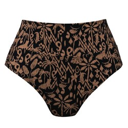 Lorena hoge omslag bikinislip 38-48 safari