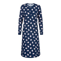 Scribbled Dots nachthemd 40 deep marine