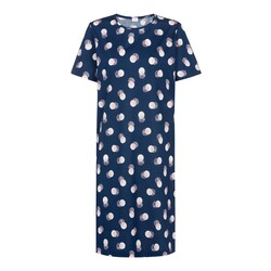 Scribbled Dots nachthemd 38-46 deep marine