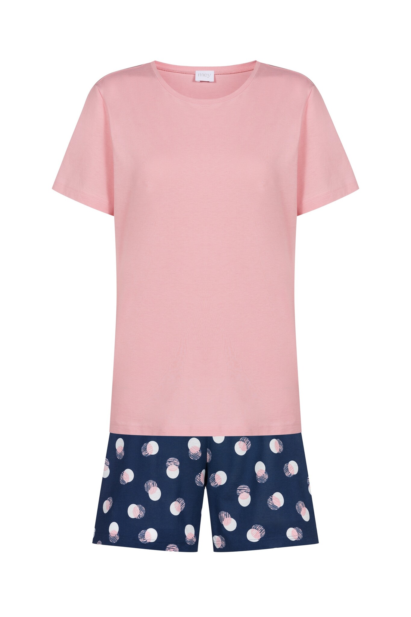 MEY Mey Scribbled Dots pyjama 40-44 deep marine