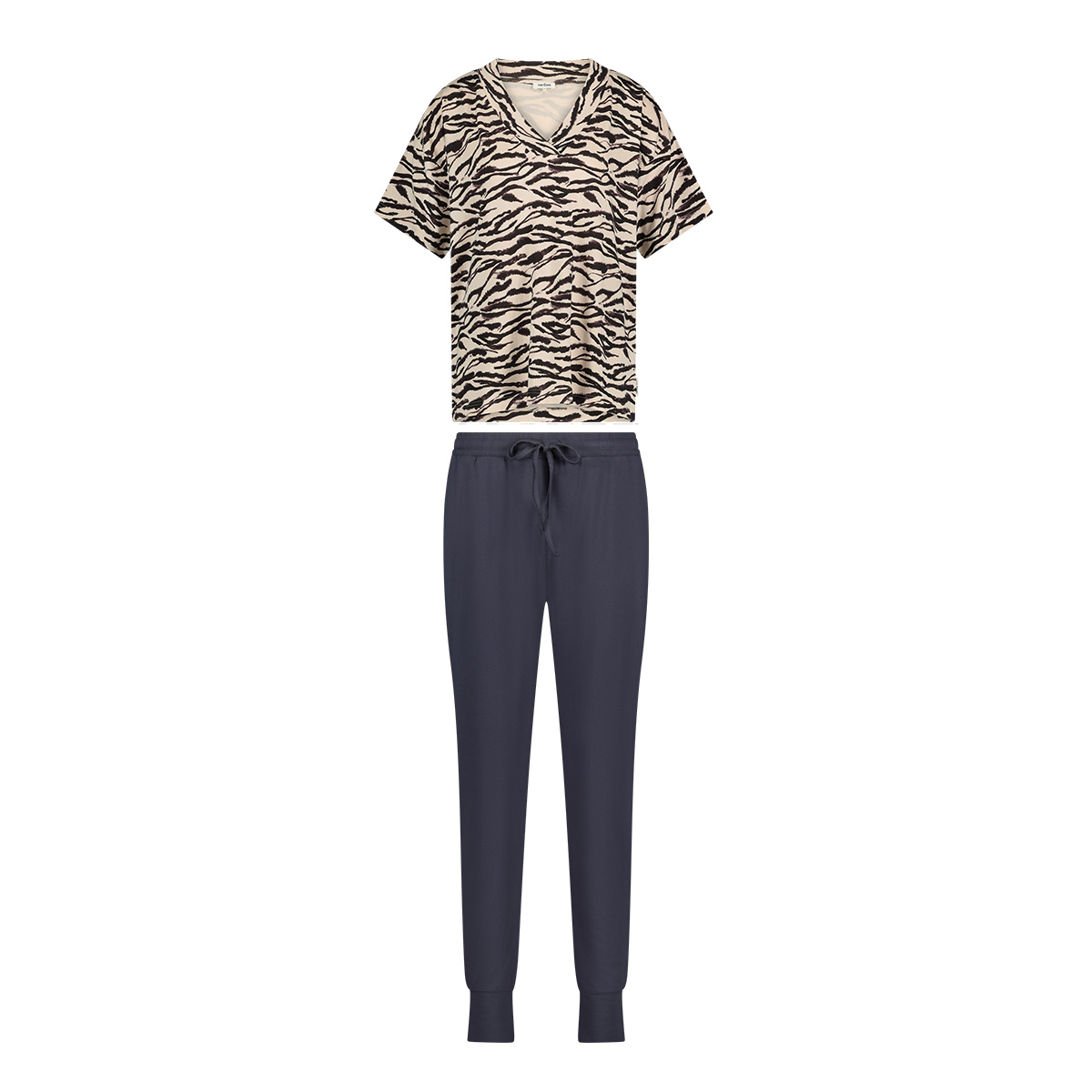 Ten Cate Ten Cate Pyjama korte mouw M-L zebra mauve