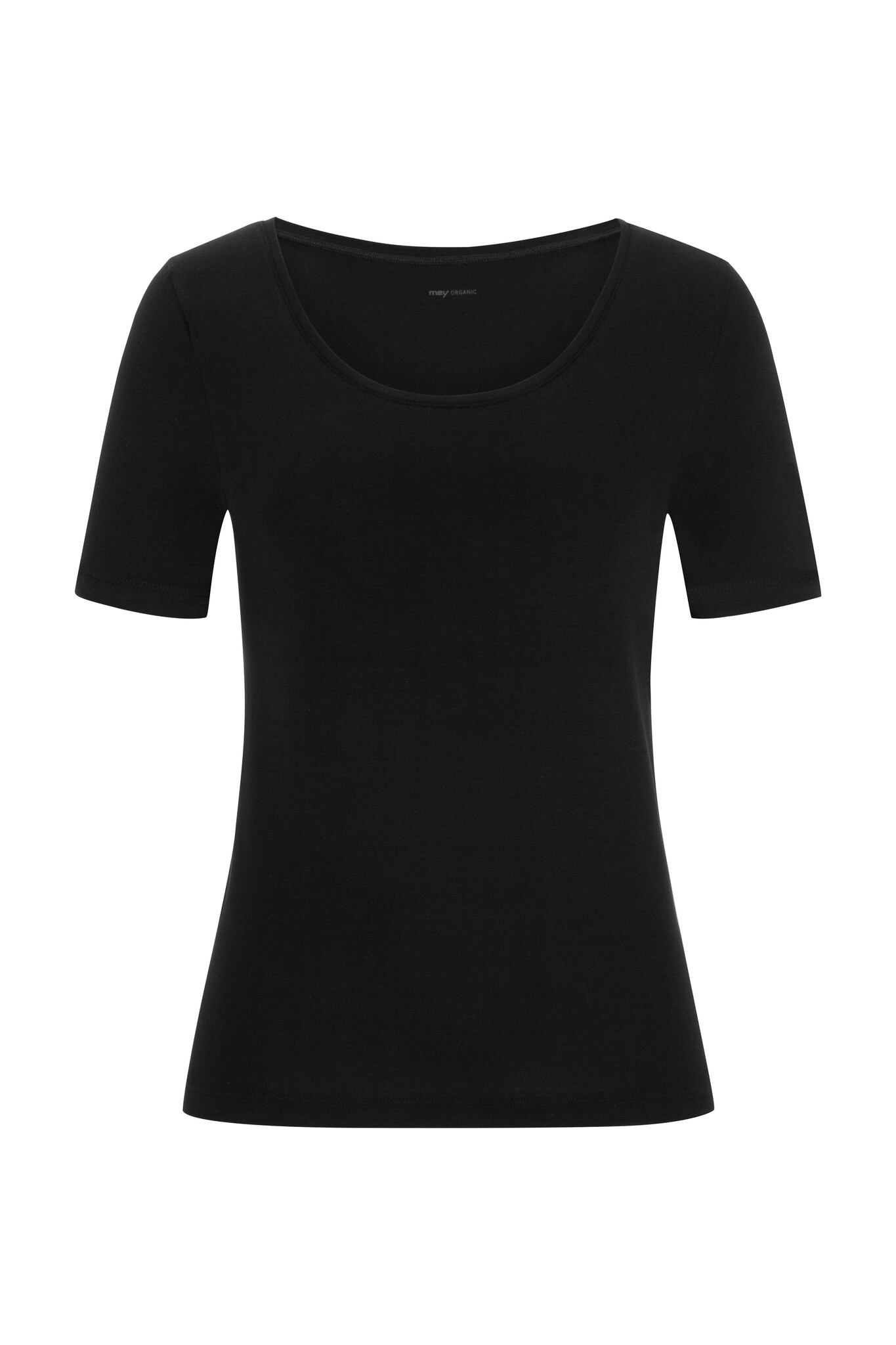 MEY Mey superfine organic t-shirt ronde hals 36-48 zwart