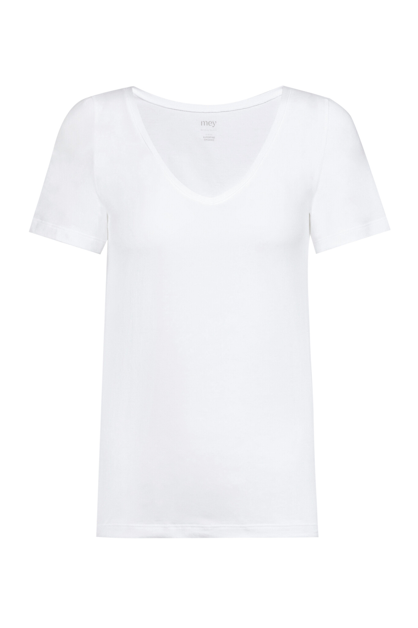 MEY Mey superfine organic t-shirt V- hals 36-48wit