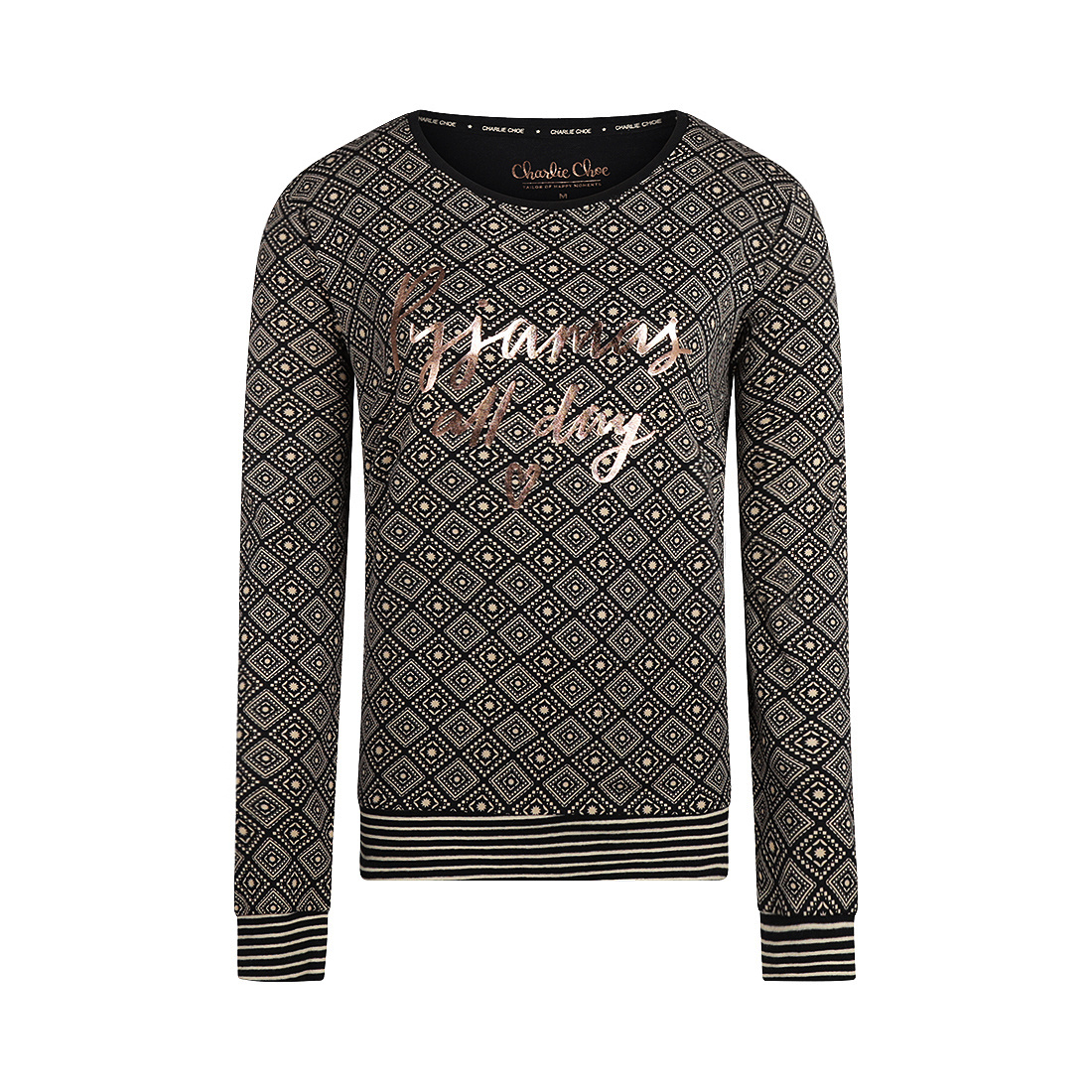 Charlie Choe Charlie Choe Charlie goes retro shirt M-XXL zwart