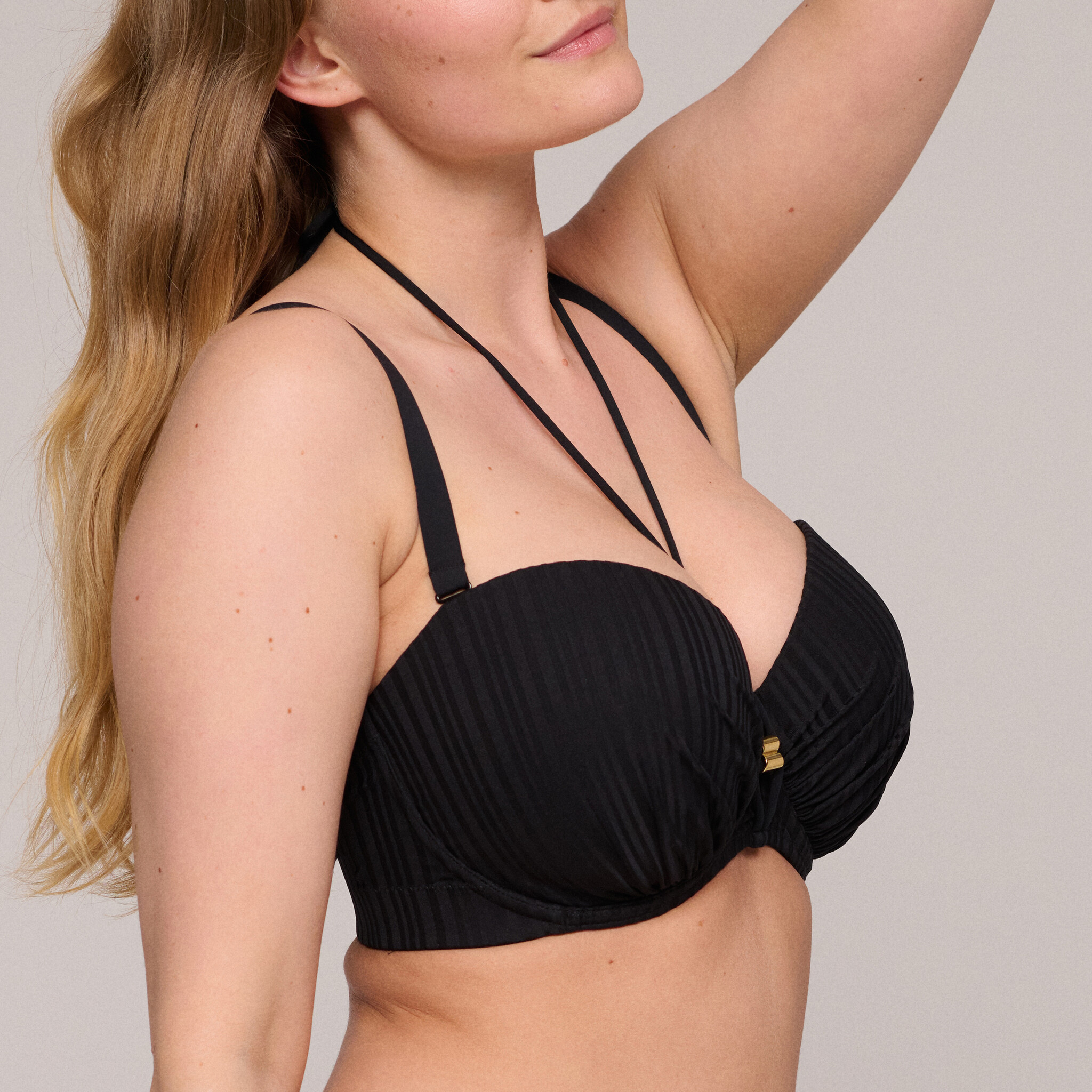 PrimaDonna SWIM Prima Donna Swim Kiruna strapless bikini D-F zwart
