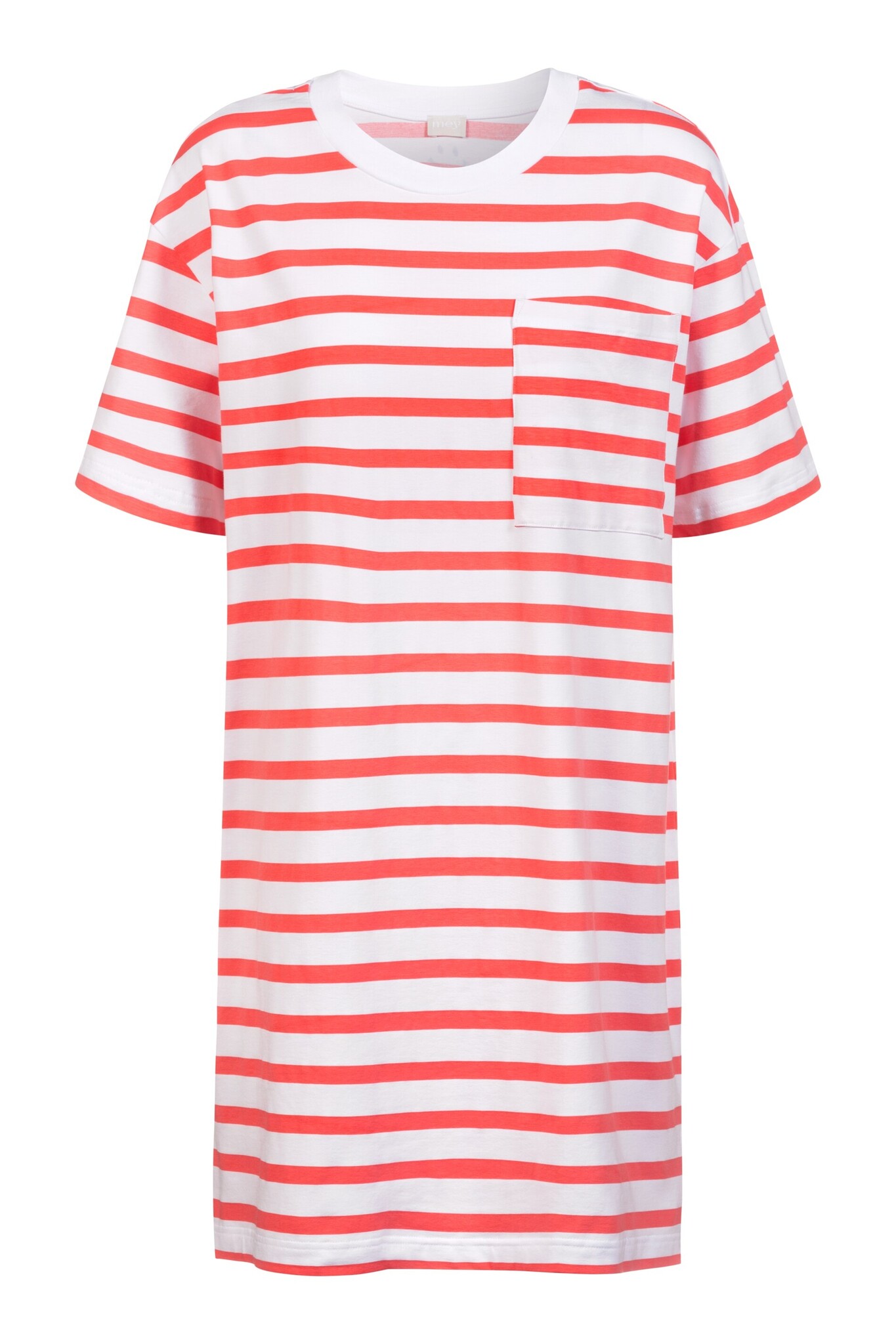 MEY Mey Relaxed nights slaapshirt  S-M red lobster