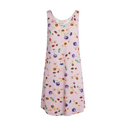 Bibi Fiorre mouwloos nachthemd M pale lilac