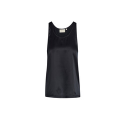 Shelby Satin uni top S-L anthracite