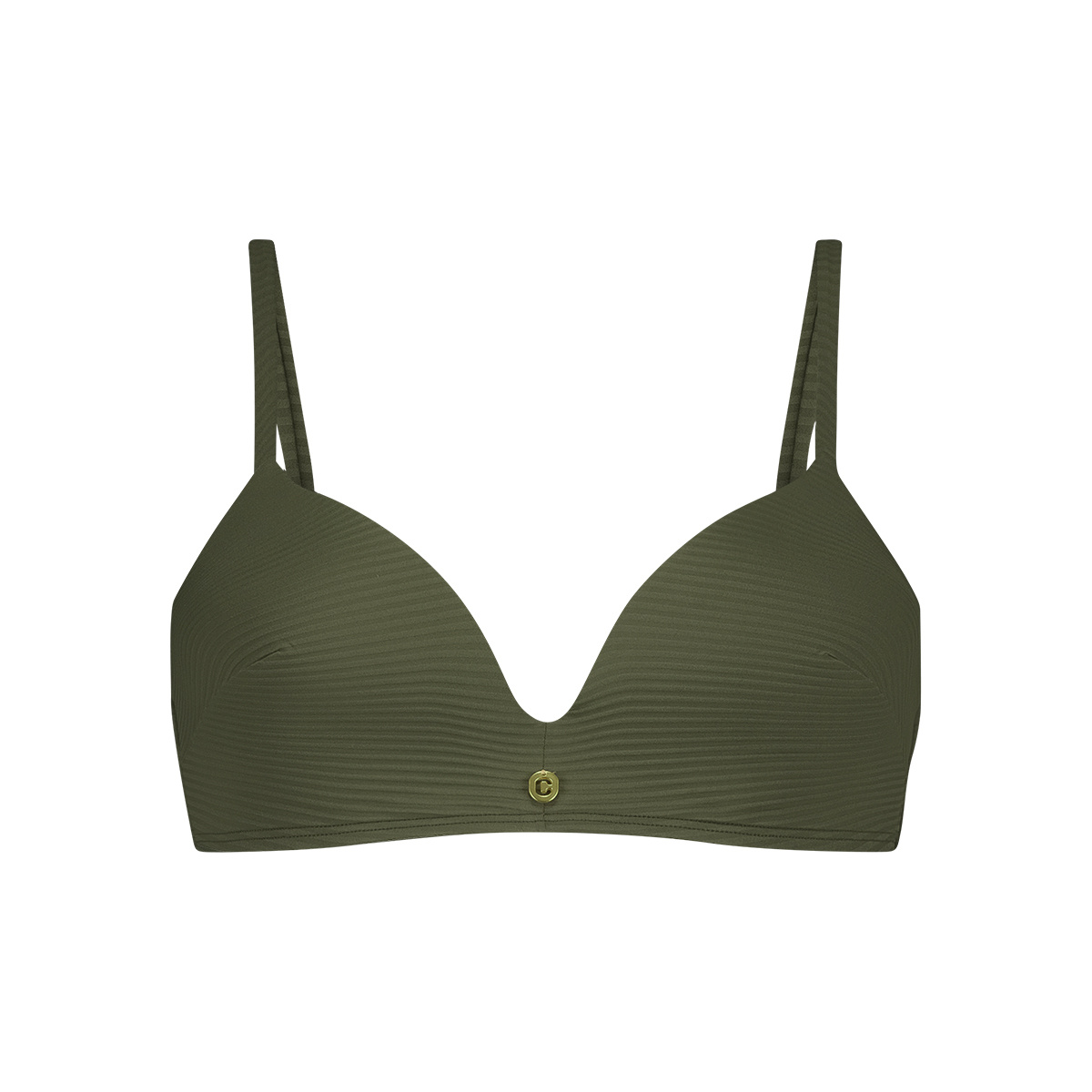Ten Cate Ten Cate Plunge bikini top B-D deep olive