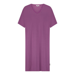 Dress short sleeve S-XL purple orchid
