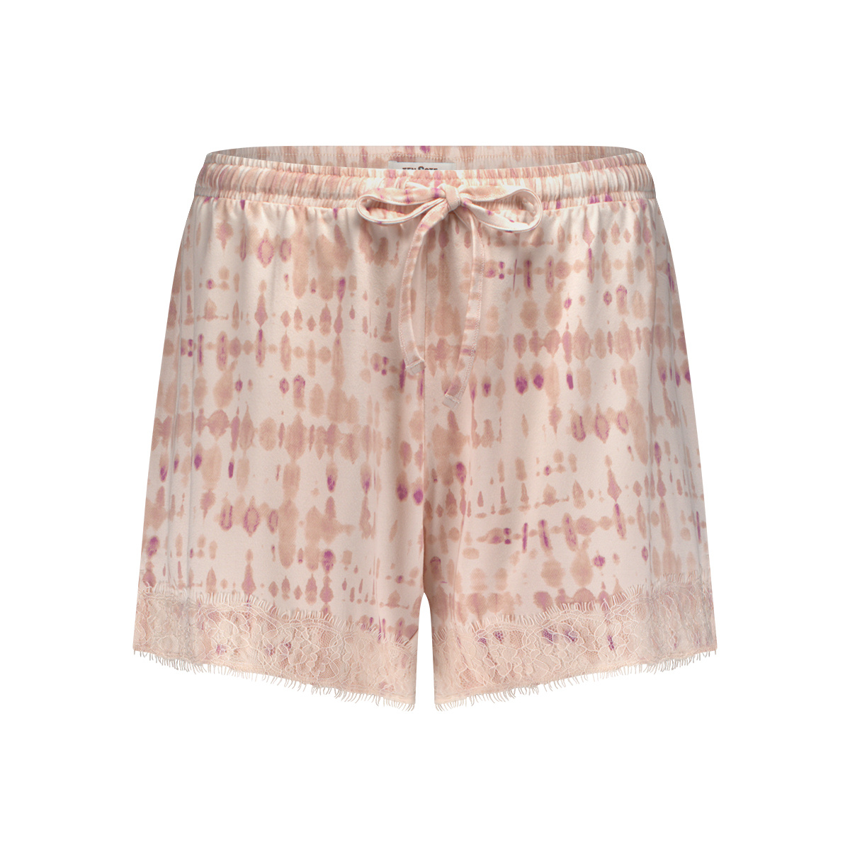 Ten Cate Ten Cate Pyjama set v-neck lace S-XL powder blush batik