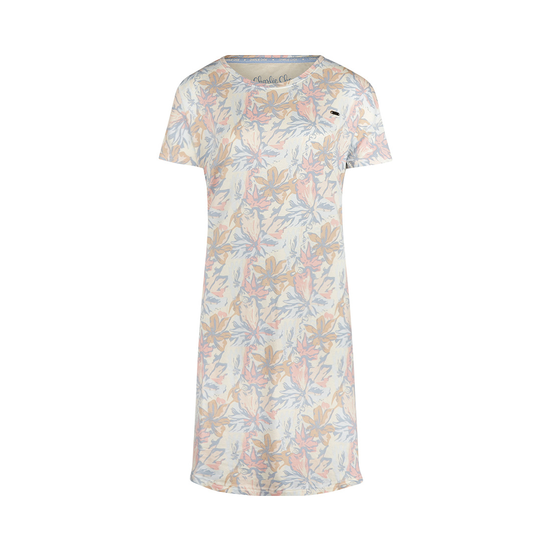 Charlie Choe Charlie Choe Dames Nachthemd Bloemen M-XXL off white