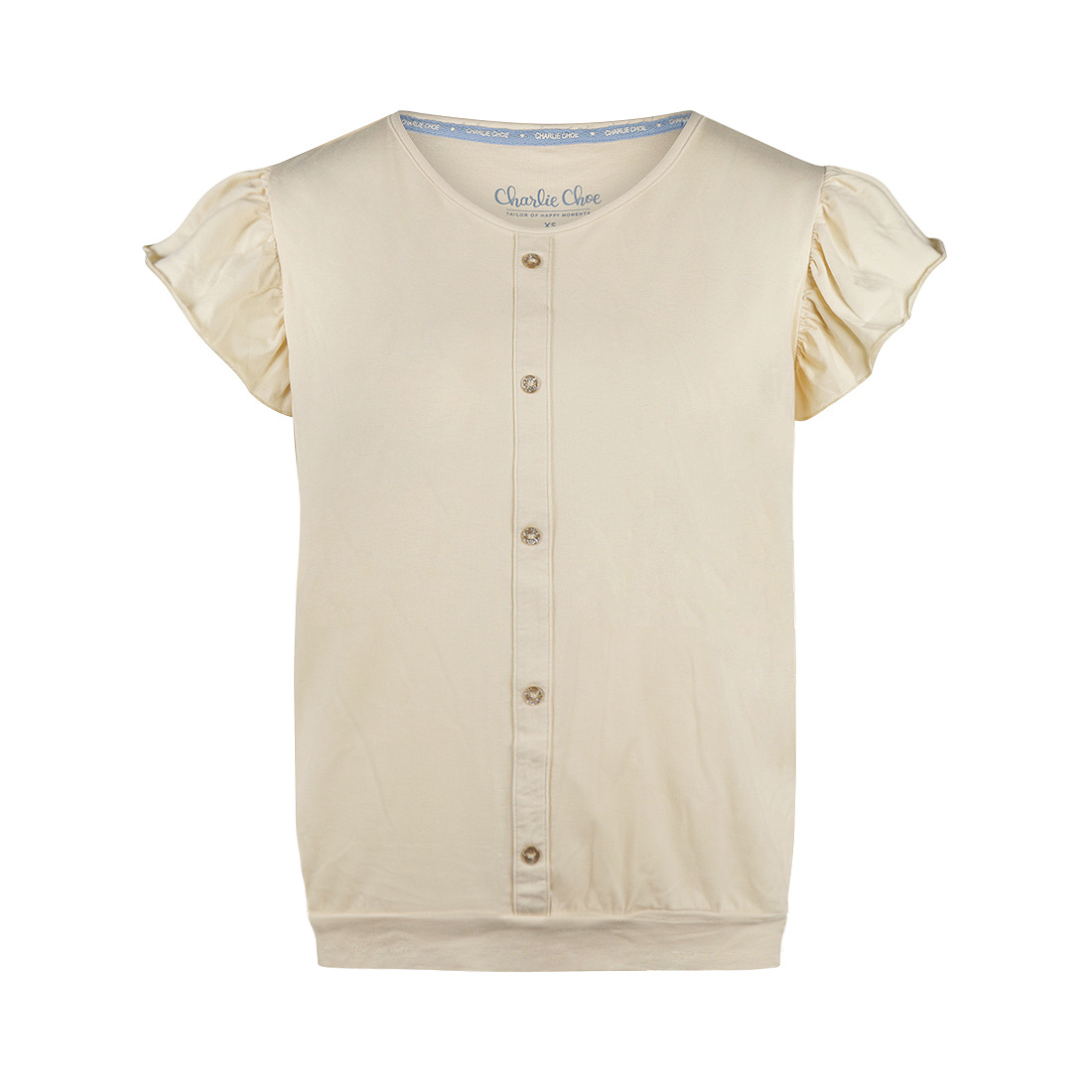 Charlie Choe  Charlie Choe Dames Boxy Pyjama T-shirt L-XL off white