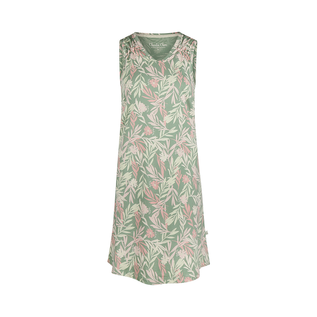 Charlie Choe Charlie Choe Dames Nachthemd Bloemen XS-XL groen