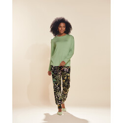 Denna uni top S-L basil green