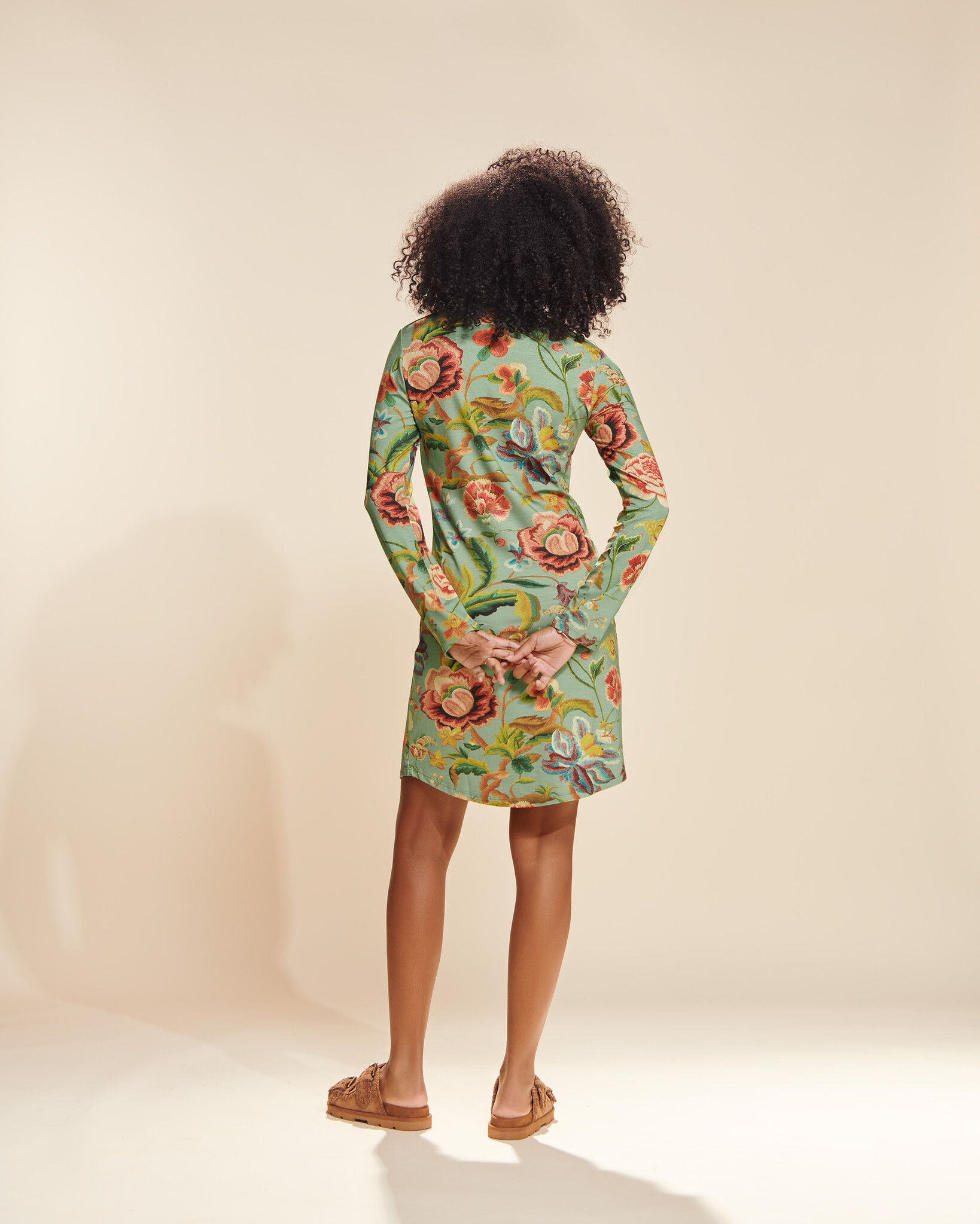 Essenza  Essenza Elm Roselina nachthemd L-XXL basil green