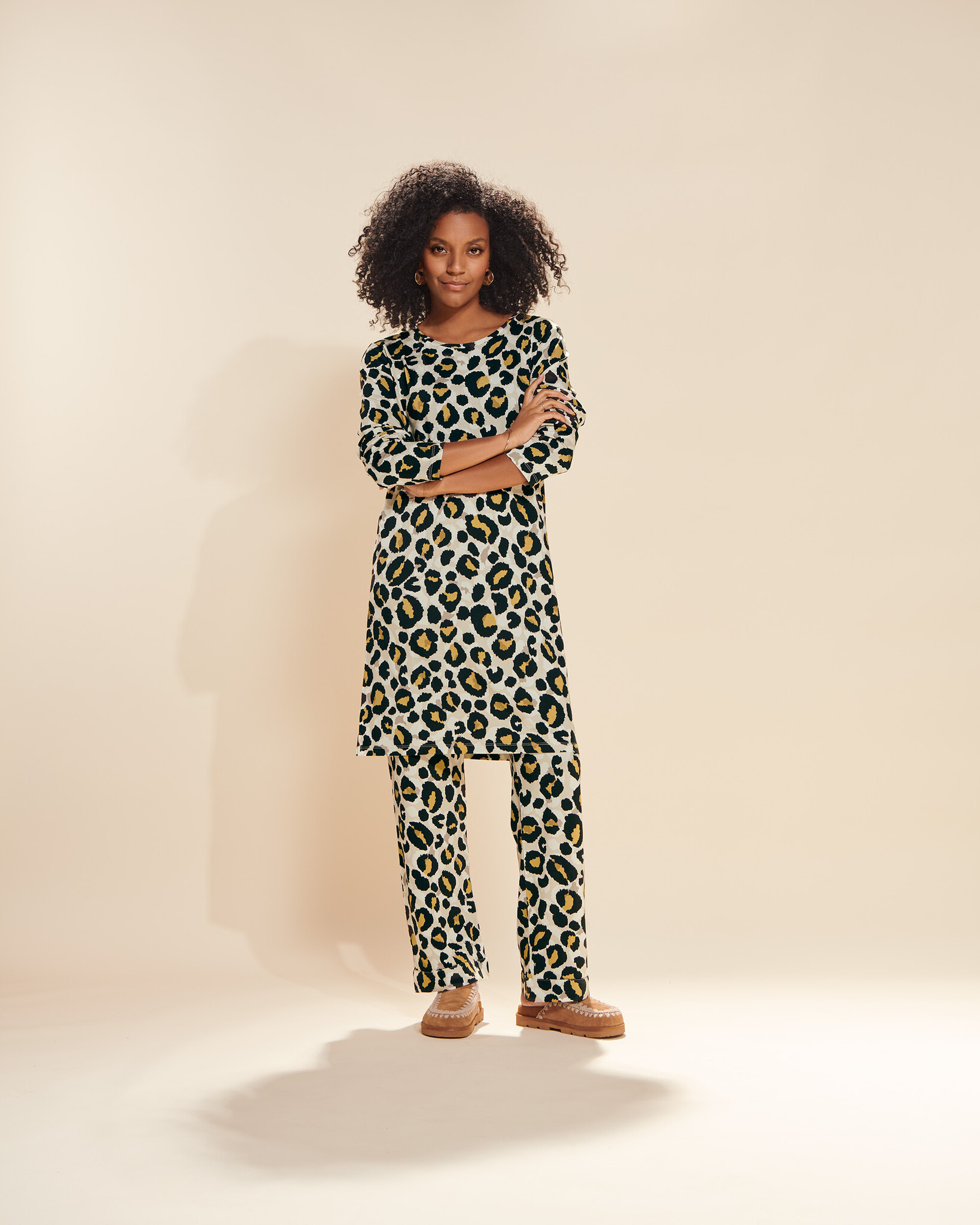 Essenza  Essenza Nora Fedelia lange broek S-L comforting yellow