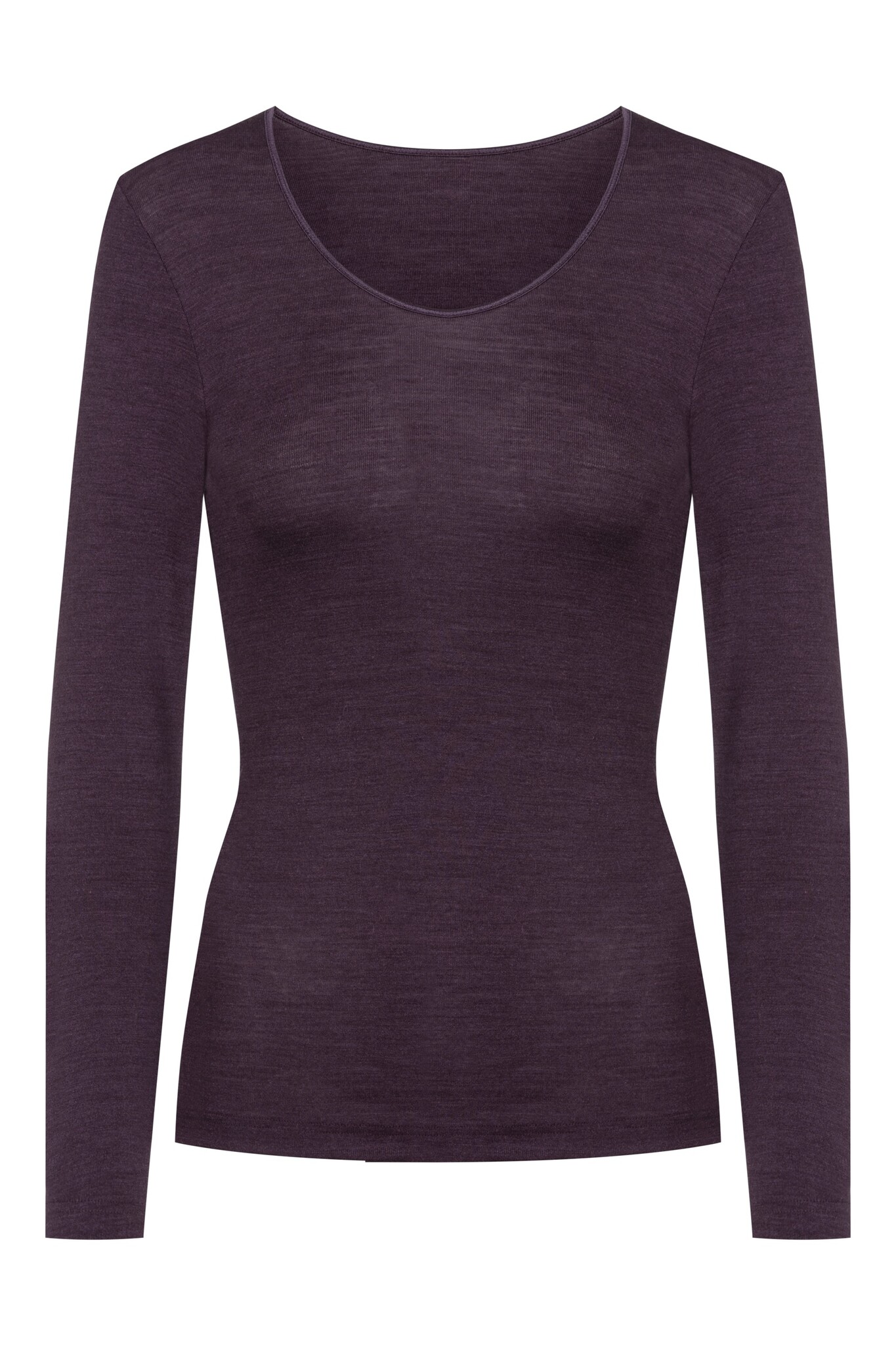 MEY Mey Wool Love shirt lange mouw 38-46 perfect plum