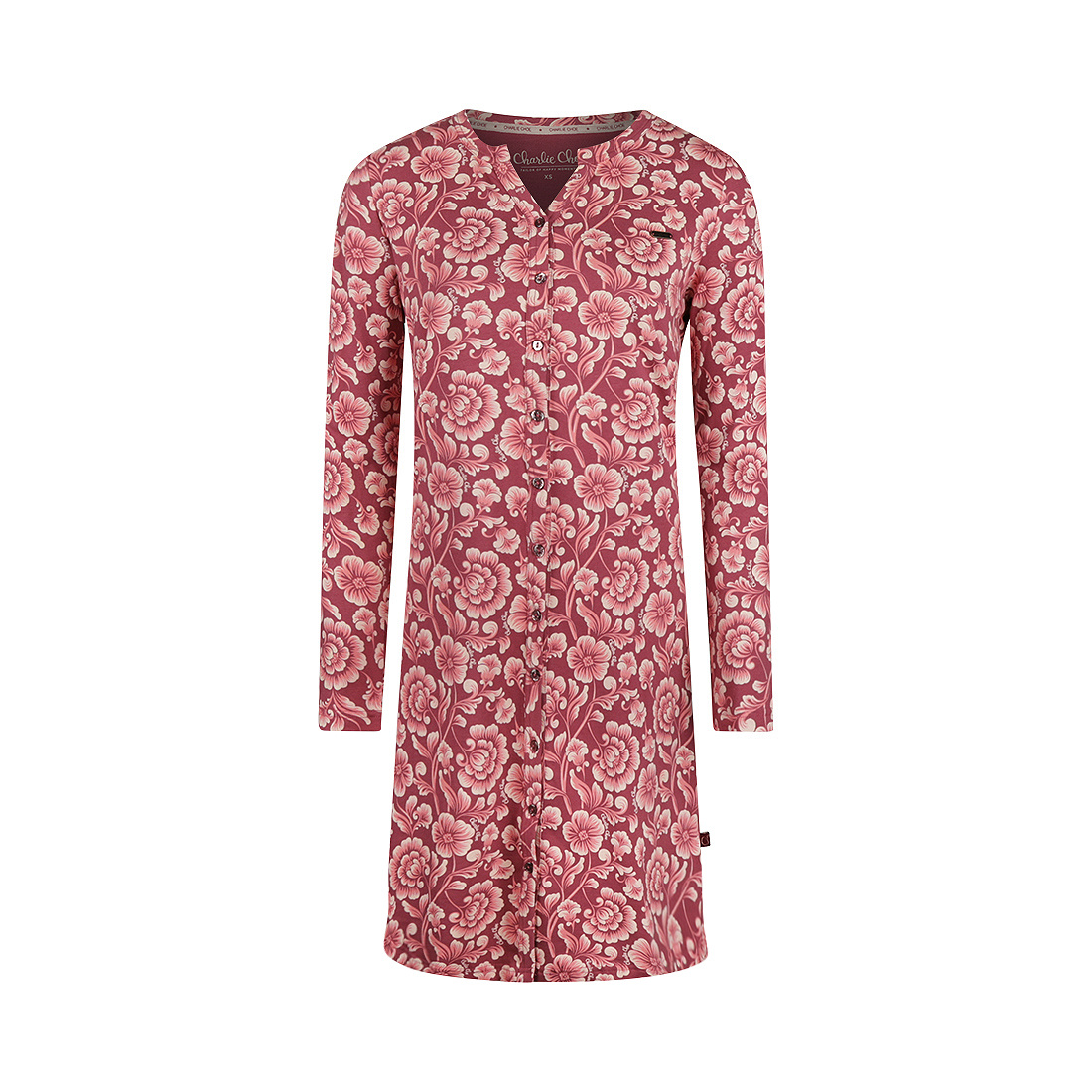 Charlie Choe Cozy days nachthemd S-XXL cassis