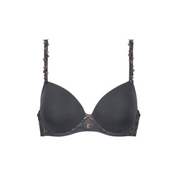 Delightful bi-stretch bh B-E thunder grey