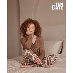 Pyjama set long sleeve S-M faded lines