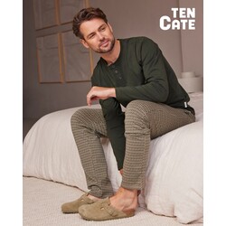 Pyjama set heren long sleeve L-XL green graphic