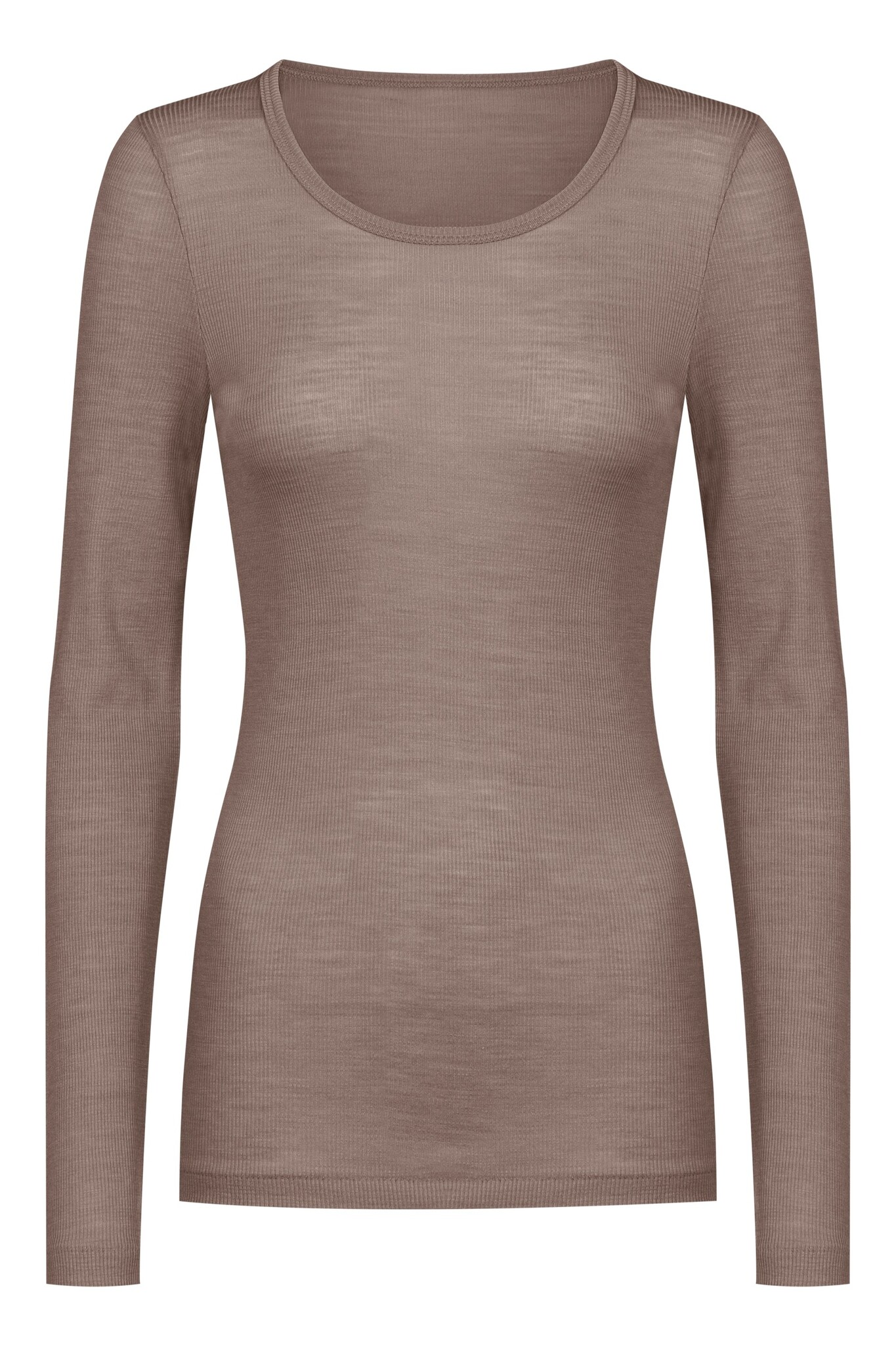 MEY Mey Wool Love shirt long sleeve S-XL deep taupe