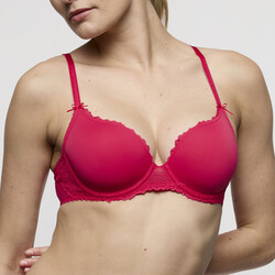 Azelie mousse hart A-F framboos