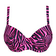 PrimaDonna SWIM Prima Donna Swim Malabo balconnet mousse C-F hot pink zebra