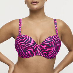 Malabo balconnet mousse C-F hot pink zebra