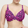 PrimaDonna SWIM Prima Donna Swim Malabo plunge bikini C-G hot pink zebra