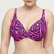 PrimaDonna SWIM Prima Donna Swim Malabo plunge bikini C-G hot pink zebra