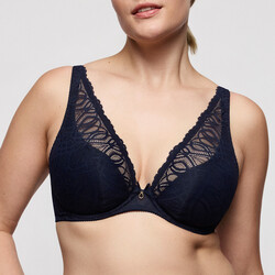 Salerno plunge bh C-G midnight blue