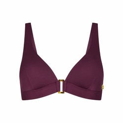 Triangle push-up bikini B-D wine red