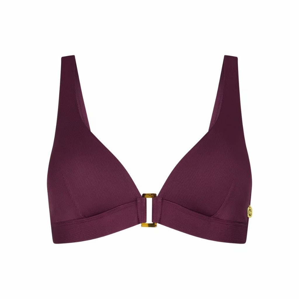 Ten Cate Ten Cate Triangle push-up bikini B-D wine red