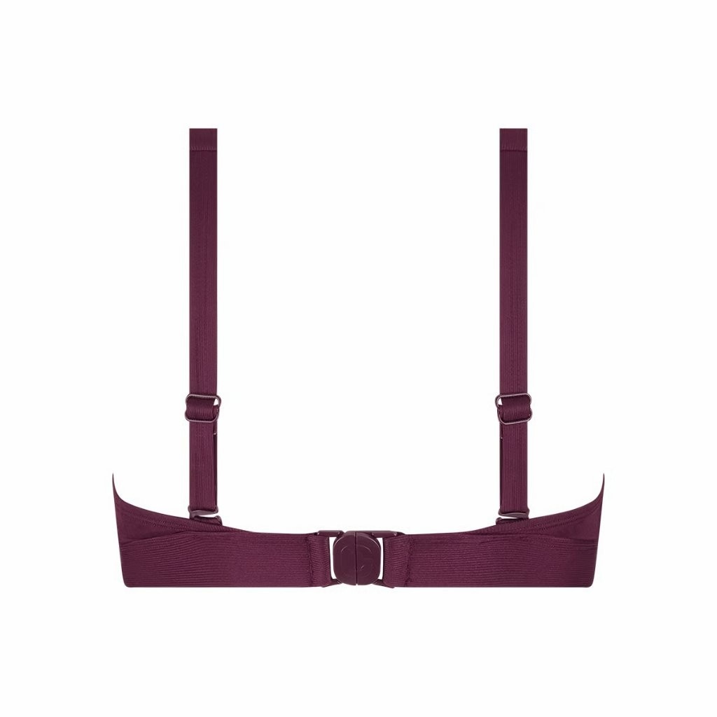 Ten Cate Ten Cate Triangle push-up bikini B-D wine red