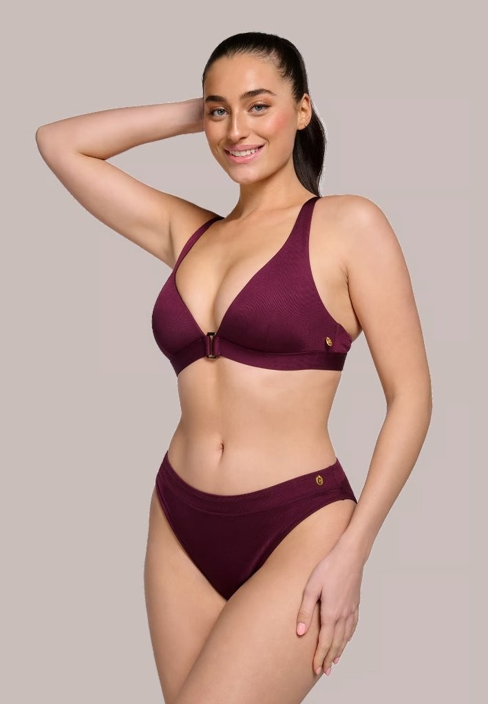 Ten Cate Ten Cate Triangle push-up bikini B-D wine red