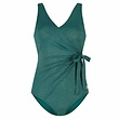 Ten Cate Ten Cate Swimsuit v-neck moussecup 42 bottle green