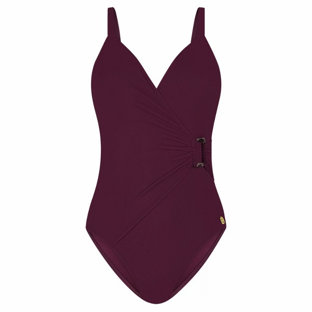 Ten Cate Ten Cate Swimsuit buckle padded 38-46 wine red
