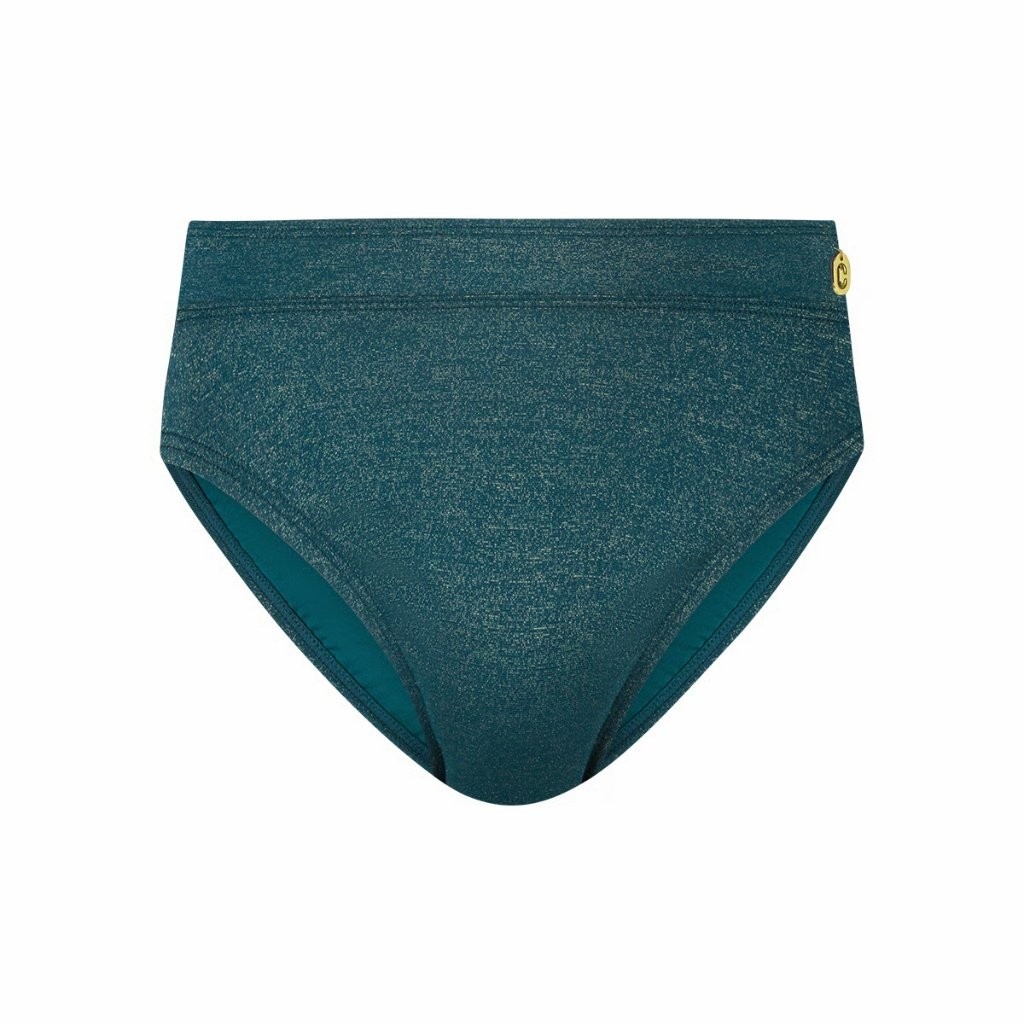 Ten Cate Ten Cate Bikini bottom high leg 36-42 bottle green