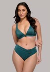 Ten Cate Ten Cate Triangle push-up bikini C-D bottle green