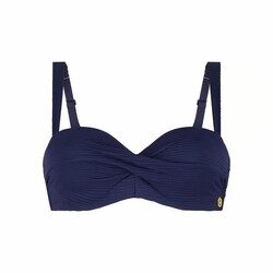 Bikini top twisted padded C-F ink blue