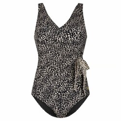 Swimsuit v-neck padded 44 little leopard