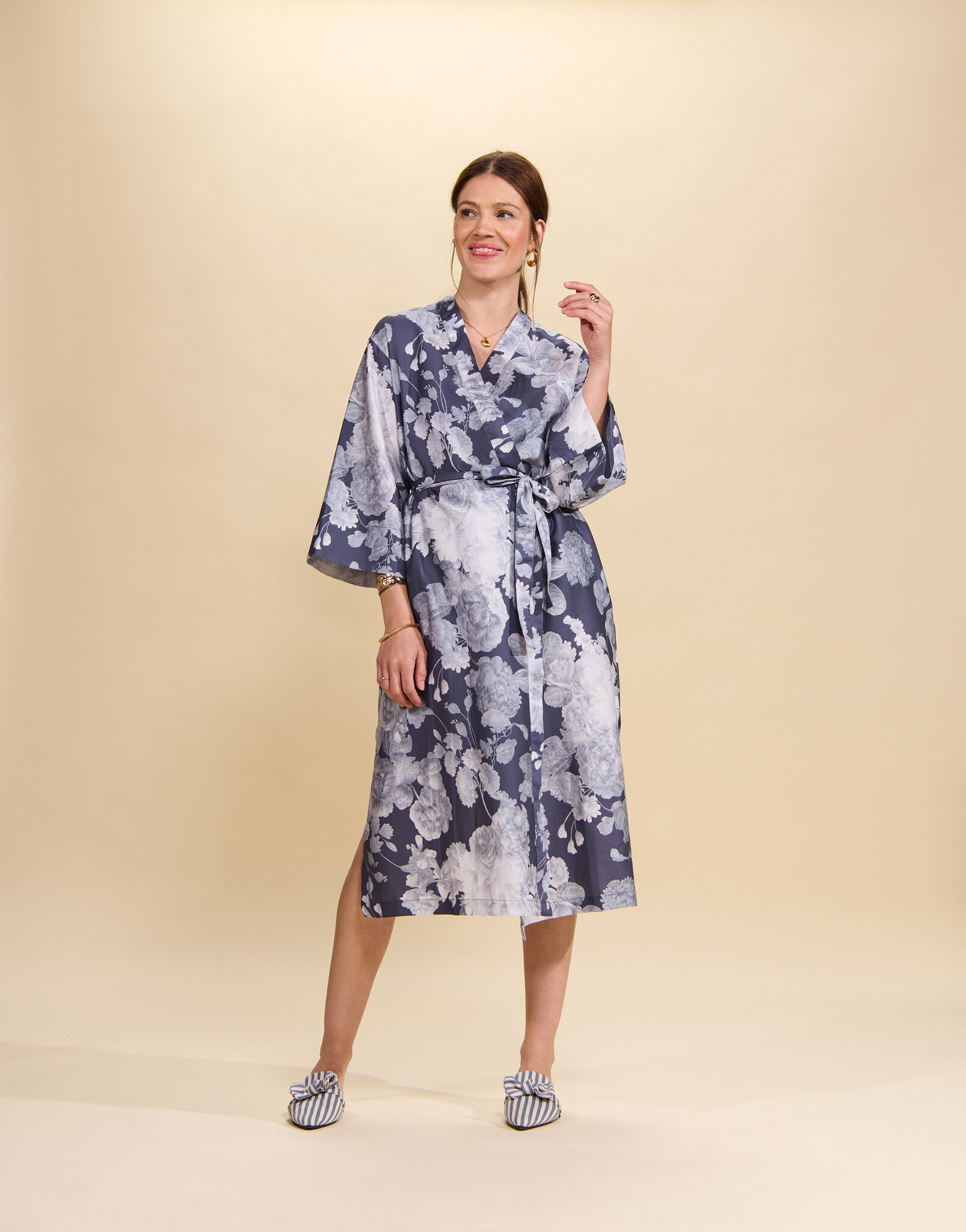Essenza  Essenza Eunice Orianna kimono L-XL nightshadow blue