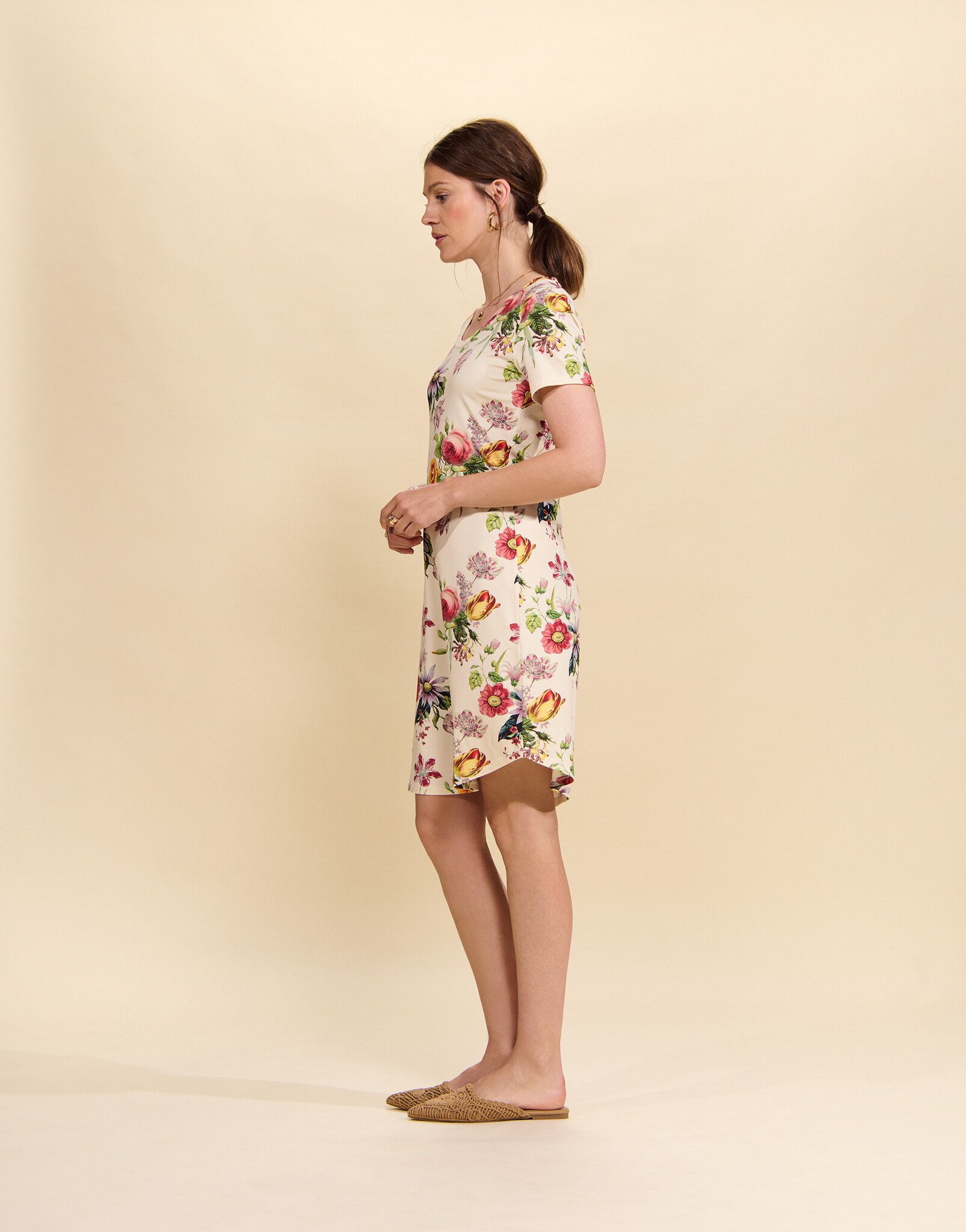 Essenza  Essenza Isa Isa Florea nachthemd XS-XXL vanilla