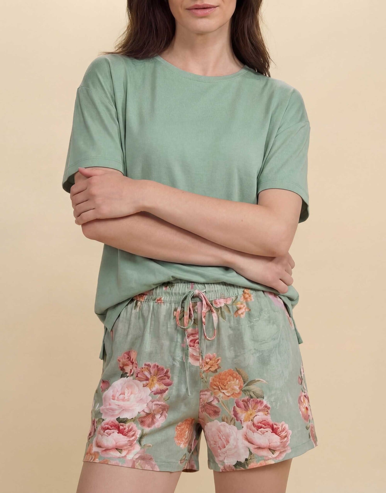 Essenza  Essenza Denna Uni top L dusty teal