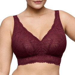 Salerno bralette C-G evening red
