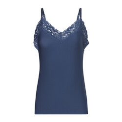 Secrets spaghetti top lace S-XL smokey teal